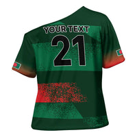 Custom Bangladesh Cricket Spirit 2026 Cross Shoulder Shirt World T20 Edition - Rising Sun - Wonder Print Shop