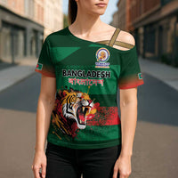 Custom Bangladesh Cricket Spirit 2026 Cross Shoulder Shirt World T20 Edition - Rising Sun - Wonder Print Shop