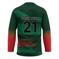 Custom Bangladesh Cricket Spirit 2026 Hockey Jersey World T20 Edition - Rising Sun - Wonder Print Shop