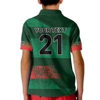 Custom Bangladesh Cricket Spirit 2026 Kid Polo Shirt World T20 Edition - Rising Sun - Wonder Print Shop