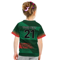 Custom Bangladesh Cricket Spirit 2026 Kid T Shirt World T20 Edition - Rising Sun - Wonder Print Shop