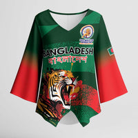 Custom Bangladesh Cricket Spirit 2026 Kimono Sleeve Blouse World T20 Edition - Rising Sun - Wonder Print Shop