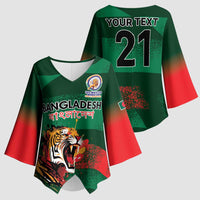 Custom Bangladesh Cricket Spirit 2026 Kimono Sleeve Blouse World T20 Edition - Rising Sun - Wonder Print Shop