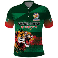 Custom Bangladesh Cricket Spirit 2026 Polo Shirt World T20 Edition - Rising Sun - Wonder Print Shop