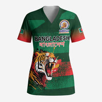 Custom Bangladesh Cricket Spirit 2026 Scrub Top World T20 Edition - Rising Sun - Wonder Print Shop