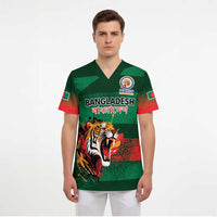 Custom Bangladesh Cricket Spirit 2026 Scrub Top World T20 Edition - Rising Sun - Wonder Print Shop