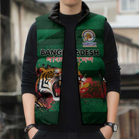 Custom Bangladesh Cricket Spirit 2026 Sleeveless Puffer Jacket World T20 Edition - Rising Sun - Wonder Print Shop
