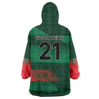 Custom Bangladesh Cricket Spirit 2026 Wearable Blanket Hoodie World T20 Edition - Rising Sun - Wonder Print Shop