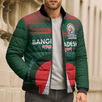 Custom Bangladesh Cricket Spirit 2026 Bomber Puffer Jacket World T20 Edition - Bengal Tiger - Wonder Print Shop