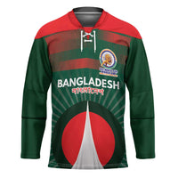 Custom Bangladesh Cricket Spirit 2026 Hockey Jersey World T20 Edition - Bengal Tiger - Wonder Print Shop