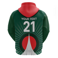 Custom Bangladesh Cricket Spirit 2026 Hoodie World T20 Edition - Bengal Tiger - Wonder Print Shop