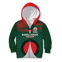Custom Bangladesh Cricket Spirit 2026 Kid Hoodie World T20 Edition - Bengal Tiger - Wonder Print Shop