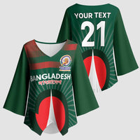 Custom Bangladesh Cricket Spirit 2026 Kimono Sleeve Blouse World T20 Edition - Bengal Tiger - Wonder Print Shop