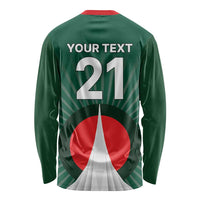 Custom Bangladesh Cricket Spirit 2026 Long Sleeve Shirt World T20 Edition - Bengal Tiger - Wonder Print Shop
