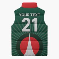 Custom Bangladesh Cricket Spirit 2026 Sleeveless Puffer Jacket World T20 Edition - Bengal Tiger - Wonder Print Shop