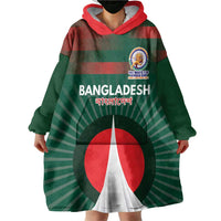 Custom Bangladesh Cricket Spirit 2026 Wearable Blanket Hoodie World T20 Edition - Bengal Tiger - Wonder Print Shop