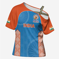 Custom India Cricket Spirit 2026 Cross Shoulder Shirt World T20 Edition - Wonder Print Shop