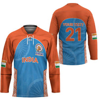 Custom India Cricket Spirit 2026 Hockey Jersey World T20 Edition - Wonder Print Shop