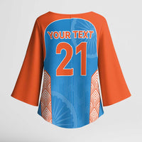 Custom India Cricket Spirit 2026 Kimono Sleeve Blouse World T20 Edition - Wonder Print Shop