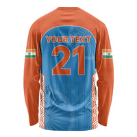 Custom India Cricket Spirit 2026 Long Sleeve Shirt World T20 Edition - Wonder Print Shop