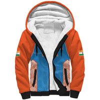 Custom India Cricket Spirit 2026 Sherpa Hoodie World T20 Edition - Wonder Print Shop