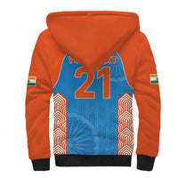Custom India Cricket Spirit 2026 Sherpa Hoodie World T20 Edition - Wonder Print Shop