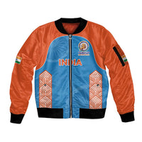 Custom India Cricket Spirit 2026 Sleeve Zip Bomber Jacket World T20 Edition - Wonder Print Shop