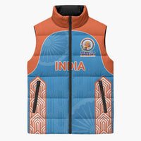 Custom India Cricket Spirit 2026 Sleeveless Puffer Jacket World T20 Edition - Wonder Print Shop