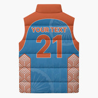 Custom India Cricket Spirit 2026 Sleeveless Puffer Jacket World T20 Edition - Wonder Print Shop