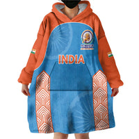 Custom India Cricket Spirit 2026 Wearable Blanket Hoodie World T20 Edition - Wonder Print Shop