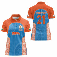Custom India Cricket Spirit 2026 Women Polo Shirt World T20 Edition - Wonder Print Shop