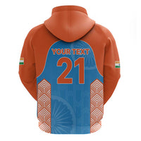 Custom India Cricket Spirit 2026 Zip Hoodie World T20 Edition - Wonder Print Shop