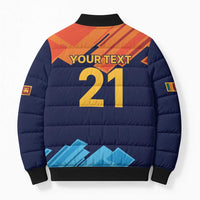 Custom Sri Lanka Cricket Spirit 2026 Bomber Puffer Jacket World T20 Edition - Wonder Print Shop