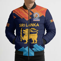 Custom Sri Lanka Cricket Spirit 2026 Bomber Puffer Jacket World T20 Edition - Wonder Print Shop