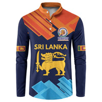 Custom Sri Lanka Cricket Spirit 2026 Button Sweatshirt World T20 Edition - Wonder Print Shop
