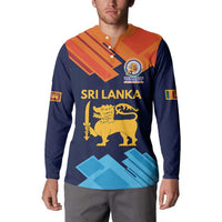 Custom Sri Lanka Cricket Spirit 2026 Button Sweatshirt World T20 Edition - Wonder Print Shop