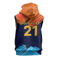 Custom Sri Lanka Cricket Spirit 2026 Sleeveless Zip Hoodie World T20 Edition - Wonder Print Shop