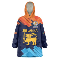 Custom Sri Lanka Cricket Spirit 2026 Wearable Blanket Hoodie World T20 Edition - Wonder Print Shop