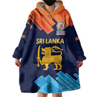 Custom Sri Lanka Cricket Spirit 2026 Wearable Blanket Hoodie World T20 Edition - Wonder Print Shop