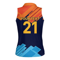 Custom Sri Lanka Cricket Spirit 2026 Women Sleeveless Polo Shirt World T20 Edition - Wonder Print Shop
