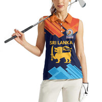 Custom Sri Lanka Cricket Spirit 2026 Women Sleeveless Polo Shirt World T20 Edition - Wonder Print Shop