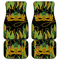 Feather Mask Mardi Gras Car Mats LT9 - Wonder Print Shop