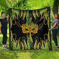 Feather Mask Mardi Gras Quilt - Wonder Print Shop