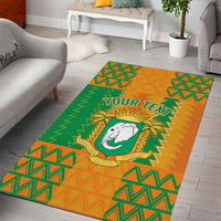 Custom Ivory Coast Football Area Rug Les Elephants 2024 Sporty Style LT9 - Wonder Print Shop