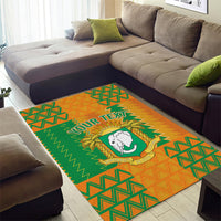 Custom Ivory Coast Football Area Rug Les Elephants 2024 Sporty Style LT9 - Wonder Print Shop