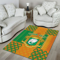Custom Ivory Coast Football Area Rug Les Elephants 2024 Sporty Style LT9 - Wonder Print Shop
