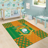 Custom Ivory Coast Football Area Rug Les Elephants 2024 Sporty Style LT9 - Wonder Print Shop