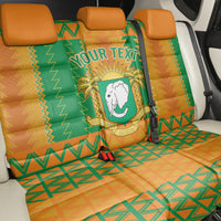 Custom Ivory Coast Football Back Car Seat Cover Les Elephants 2024 Sporty Style LT9 - Wonder Print Shop