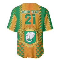 Custom Ivory Coast Football Baseball Jersey Les Elephants 2024 Sporty Style LT9 - Wonder Print Shop
