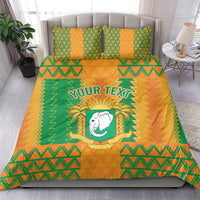 Custom Ivory Coast Football Bedding Set Les Elephants 2024 Sporty Style LT9 - Wonder Print Shop